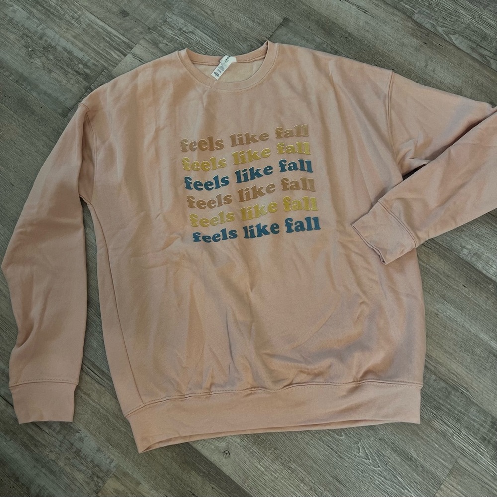 Comfy peach sweatshirt